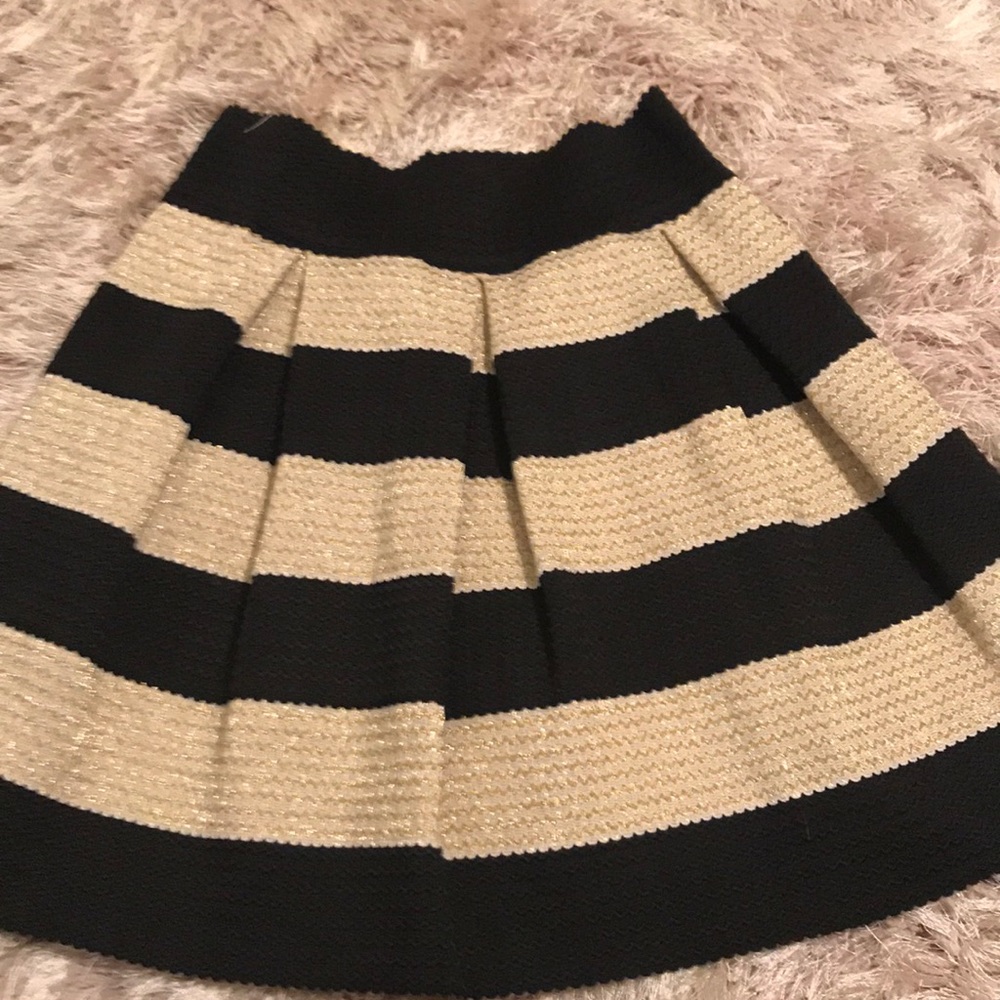 Striped stretchy skirt